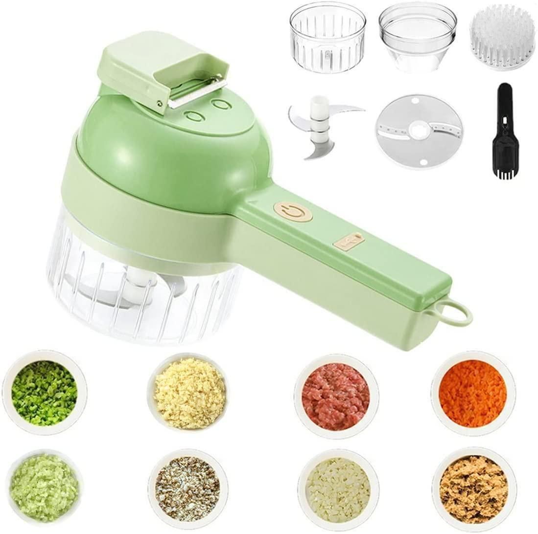 4 in 1 Portable Electric Vegetable Cutter Set.