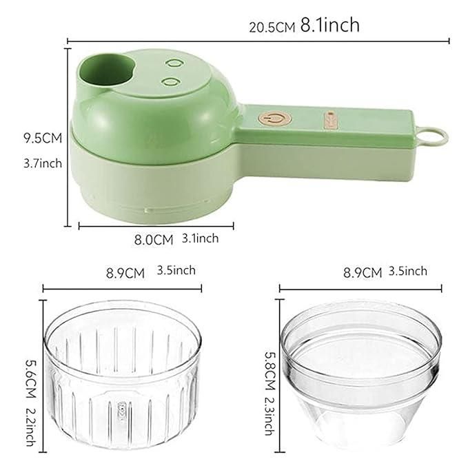 4 in 1 Portable Electric Vegetable Cutter Set.