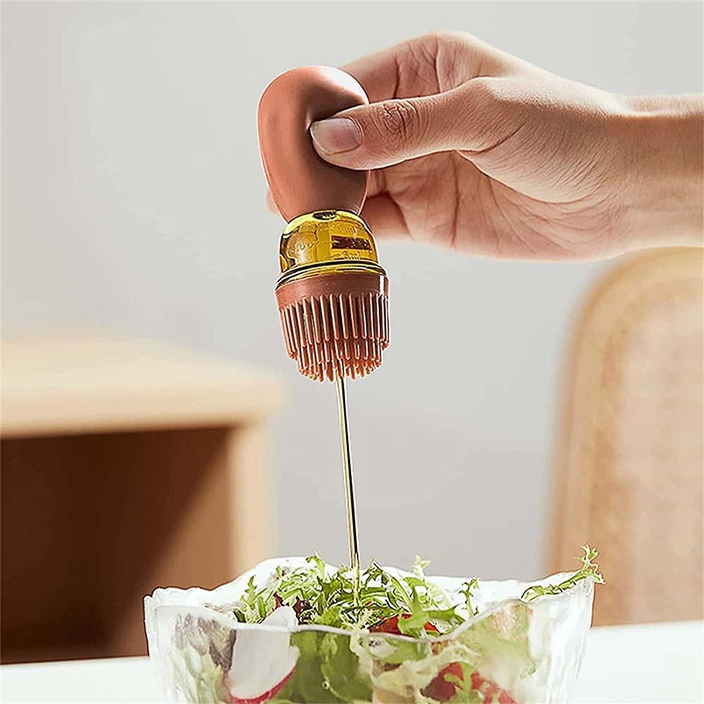Oil Dispenser with Brush.