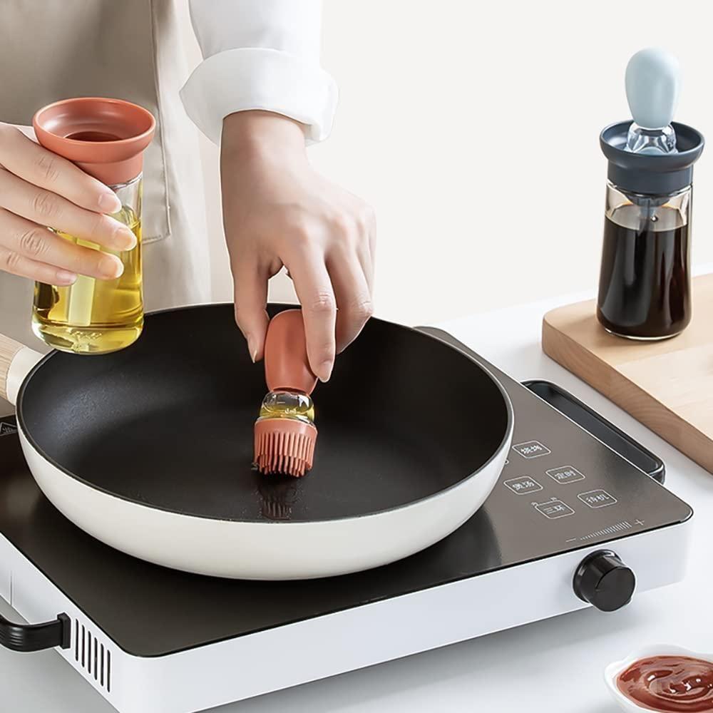 Oil Dispenser with Brush.