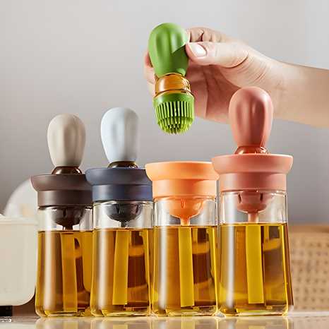 Oil Dispenser with Brush.