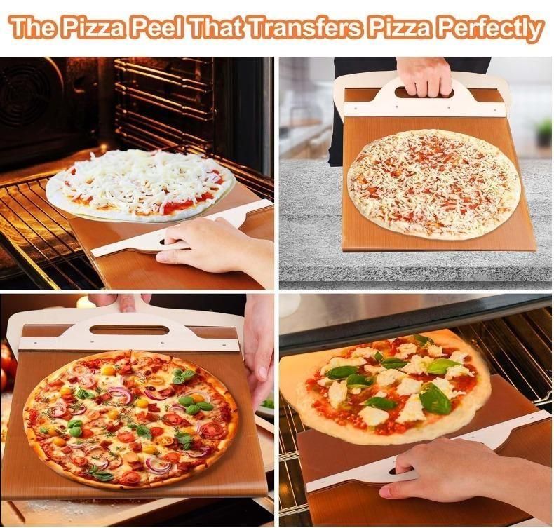 Wooden Pizza Paddle with Smooth Handle.
