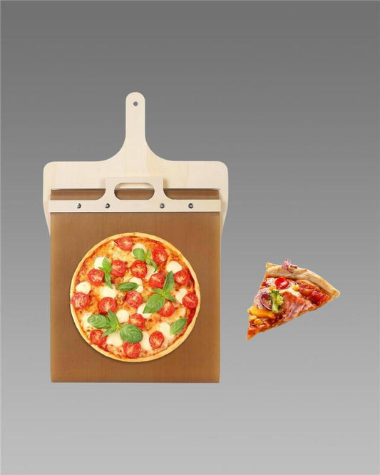 Wooden Pizza Paddle with Smooth Handle.